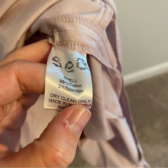 NWT Sea New York Purple Gray Cotton Puff Sleeve MIDI Dress 2 - Picture 9 of 14